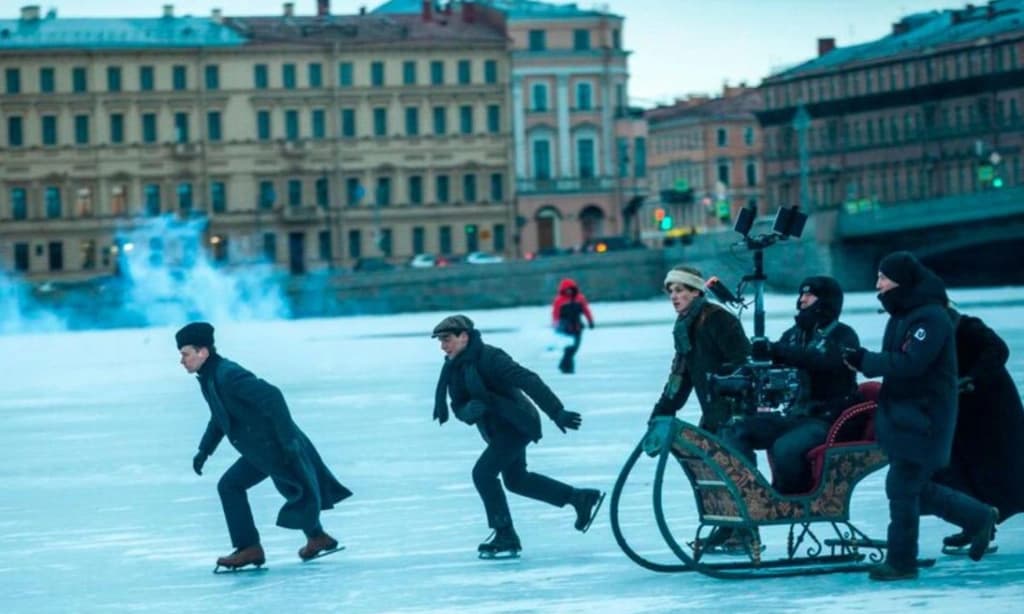 Съёмки фильма «Серебряные коньки» на Мойке. ФОТО «Мосфильм»